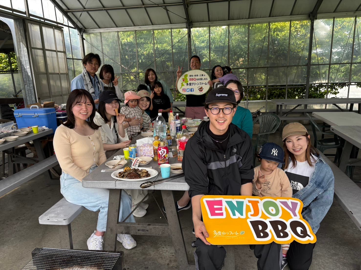 多度グリーンファームのBBQ施設